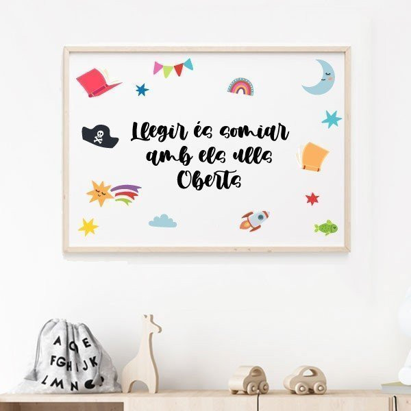 Decorative prints for reading areas - Reading is dreaming