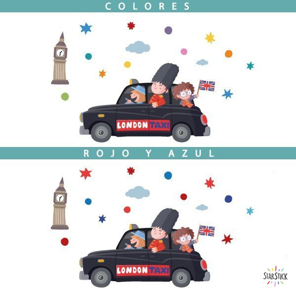 London Taxi - Vinilos para decorar aulas de inglés