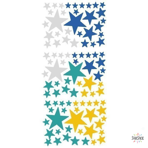 85 estrelles combinació Mostassa - Vinils decoratius - Decoració infantil
