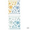 85 étoiles combinaison Bleu et orange - Stickers décoratifs - Décoration pour enfants