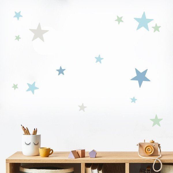 85 estrelles combinació Mint - Vinils decoratius - Decoració infantil