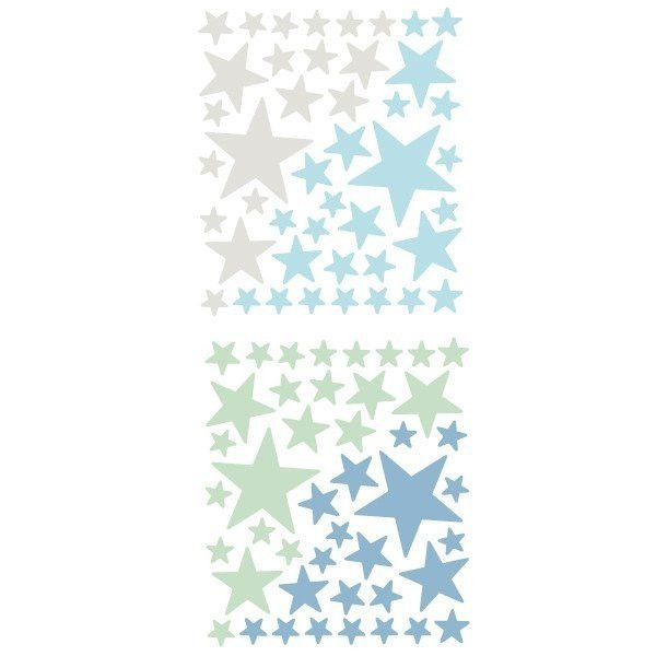 85 estrelles combinació Mint - Vinils decoratius - Decoració infantil
