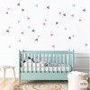 Wall decals - Triangles combination Grey rose - Children and youth decoration