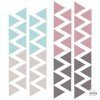 Vinilos decorativos - Triángulos combinación Rosa gris - Decoración infantil y juvenil