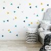Vinils decoratius - Combinació de triangles Mostassa - Decoració infantil i juvenil