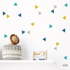 Triángulos combinación Mostaza - Vinilos decoración paredes
