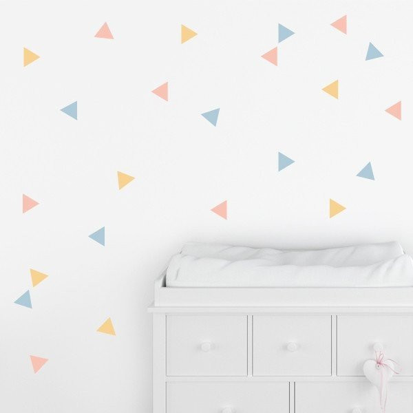 Wall decals - Triangles combination Ocher - Children and youth decoration