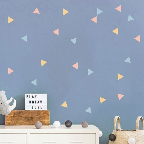 Wall decals - Triangles combination Ocher - Children and youth decoration