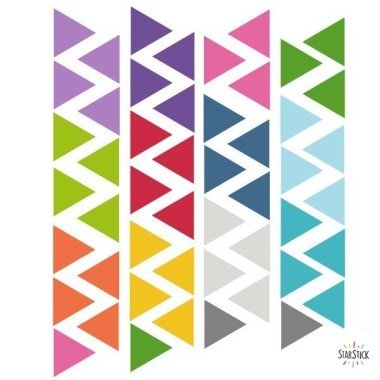 Wall decals - Triangles combination Tutti colori - Children and youth decoration