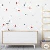 Teen red Triangle Decals - Youth decoration ideas