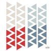 Vinilos Triángulos Rojo - Decoración juvenil