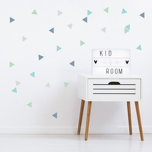 Stickers décoratifs. Triangles de combinaison Mint. Décoration enfants et jeunes