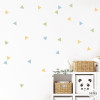 Vinils decoratius efecte pintat per a paret – Triangles Selva en tons naturals – Decoració infantil i juvenil