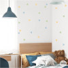 Stickers muraux effet peint – triangles jungle en tons naturels – décoration pour chambres d’enfants et d’ados