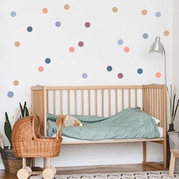 Wall decals - Confetti earth and blue