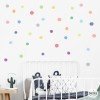 Irregular pastel confetti. Decorative wall stickers for children's rooms