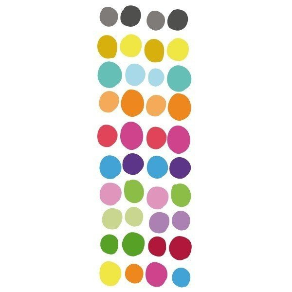 Vinilo confeti irregular de colores para decoración infantil