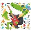 Rocker Crocodile - Stickers originaux pour décorer les espaces enfants et jeunes