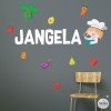 Salle à manger avec cuisinier - Stickers pour décorer les cantines scolaires