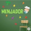 Menjador amb cuinera - Vinils per a menjadors escolars