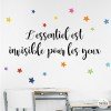 Choose language! Decorative wall decals - The essential is invisible to the eyes