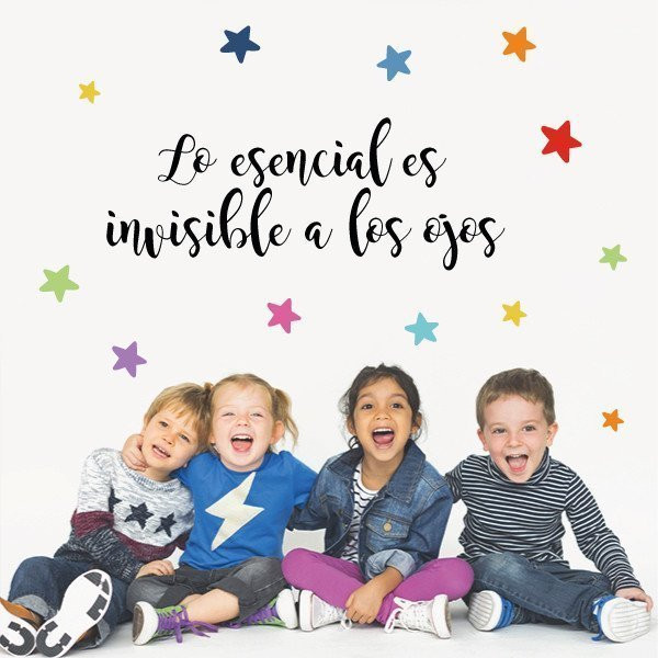 Elige idioma! Vinilos decorativos - Lo esencial es invisible a los ojos