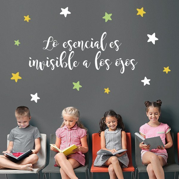 Choose language! Decorative wall decals - The essential is invisible to the eyes