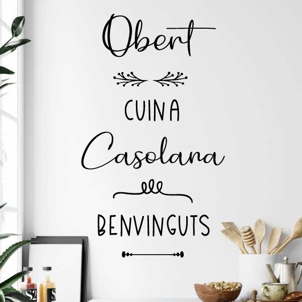 Vinils decoratius per a cuines - Obert, cuina cassolana