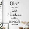 Vinils decoratius per a cuines - Obert, cuina cassolana