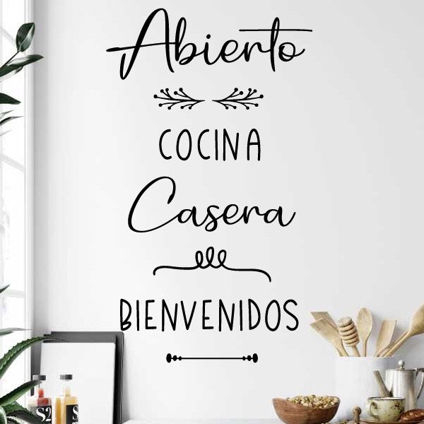 Vinils decoratius per a cuines - Obert, cuina cassolana