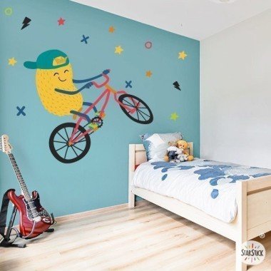 Vinilos decorativos - Big monster Bike - Decoración para habitaciones juveniles