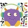 Vinilos decorativos - Big monster Music Lila - Vinilos decorativos originales