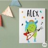 Decorative sheet for youth rooms – Big monster Music