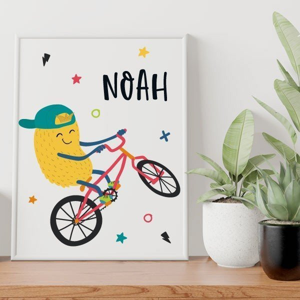 Decorative sheet for youth spaces – Big monster Bike