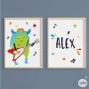 Pack with 2 posters - Big monster Music - Youth room decoration