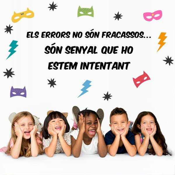Tria idioma! Mistakes are proof that you are trying - Vinils educatius per decorar escoles