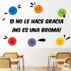 ¡Elige idioma! Si no le hace gracia ¡Es que no es una broma! - Vinilos educativos