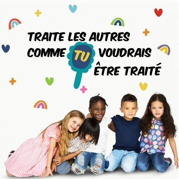 Choose language! School decoration - Treat others the way you want to be treated