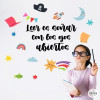 ¡Elige idioma! Leer es soñar - Vinilos decorativos para escuelas y bibliotecas