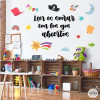 Decoració escoles - Llegir és somiar - Vinils decoratius per a biblioteques