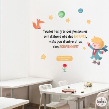 Choose language! All grown-ups were once children - Wall decals