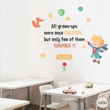 Choose language! All grown-ups were once children - Wall decals