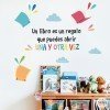 Choisissez la langue! Lire, c'est rêver - Stickers décoratifs pour écoles et bibliothèques