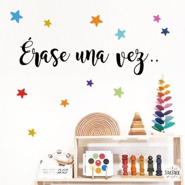 Choose language! Once upon a time - Educational vinyls to decorate schools and libraries