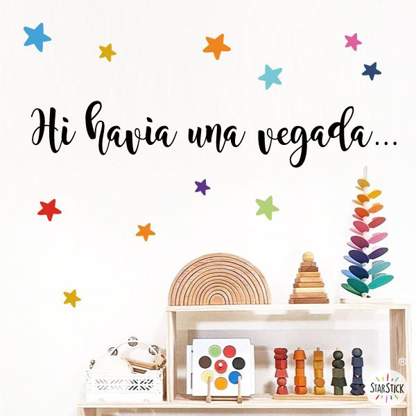 Choose language! Once upon a time - Educational vinyls to decorate schools and libraries