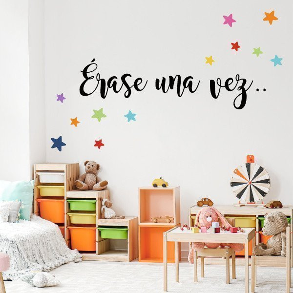 Tria idioma! Hi havia una vegada - Vinils educatius per decorar escoles i biblioteques