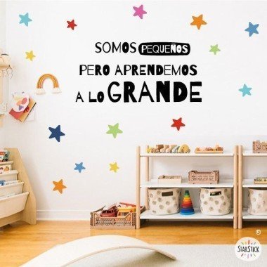 Choose language! - We learn big time - Wall stickers for schools
