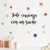 Vinilos educativos escuelas - Everything begins with a dream