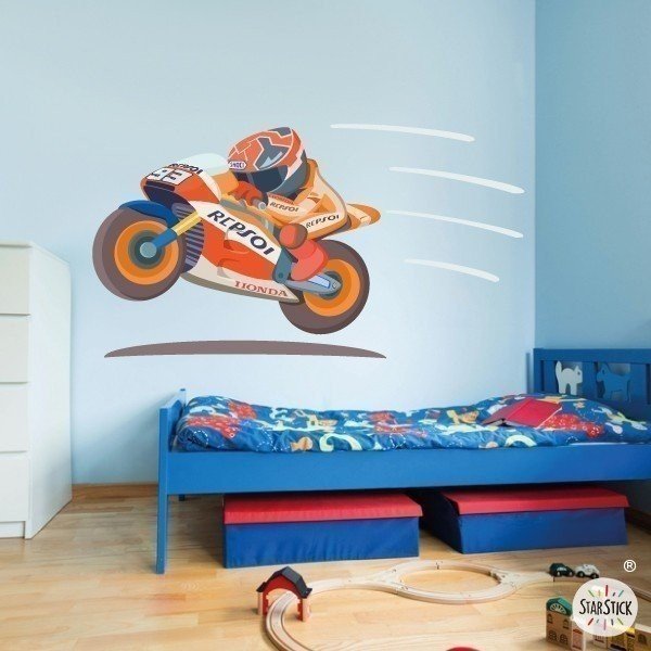 Moto GP - Sticker muraux chambre bébé