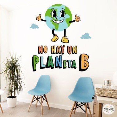 Choose language! There is no planet B - Stickers for educational centers